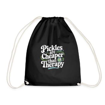Pickle Lovers Humor Dill-ightful Jokes Funny Food - Turnbeutel - Schwarz - Vorne