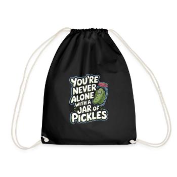Pickle Lovers Humor Dill-ightful Jokes Funny Food - Turnbeutel - Schwarz - Vorne