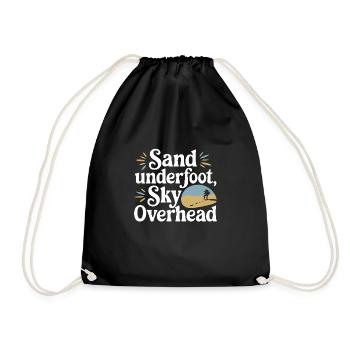 Desert wanderers, rugged trails and dry - Drawstring Bag - black - Front