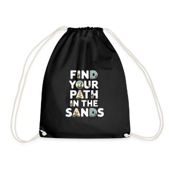 Desert wanderers, rugged trails and dry - Drawstring Bag - black - Front