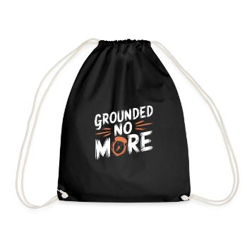 Skydiving Beginners Adventure Nerves - Drawstring Bag - black - Front
