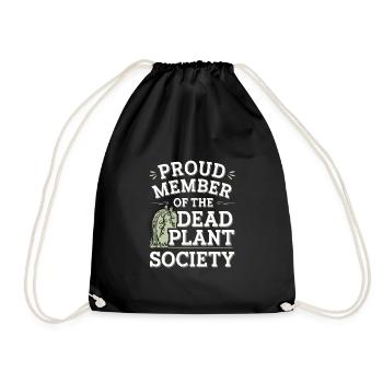 DIY Garden Fights, Gardening, Humor, Plants - Drawstring Bag - black - Front