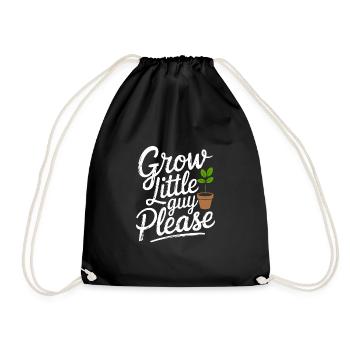 DIY Garden Fights, Gardening, Humor, Plants - Drawstring Bag - black - Front