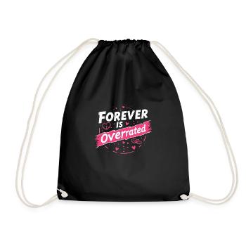 Grunge Valentine’s Day Dark Romance Edgy Love - Turnbeutel - Schwarz - Vorne