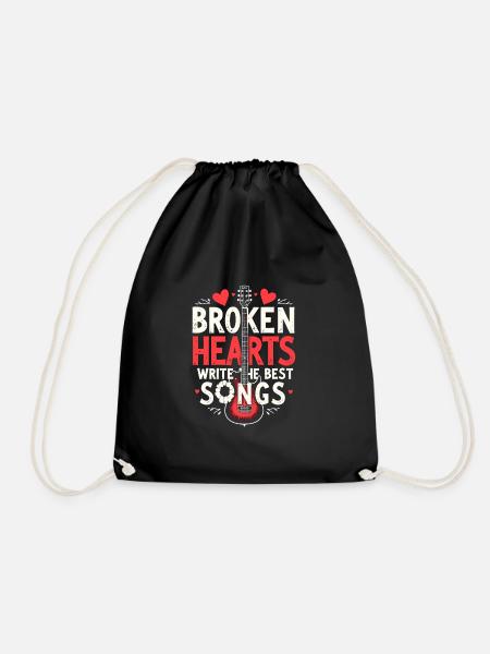 Grunge Valentine’s Day Dark Romance Edgy Love - Turnbeutel - Schwarz