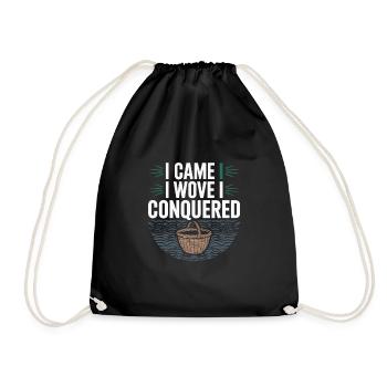 Vannerie sous-marine Artisanat fantaisiste - Sac de sport léger - noir - Devant