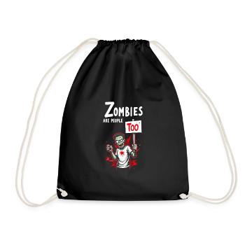 Zombie Apocalypse Humour Drôle Mort-vivant Citations - Sac de sport léger - noir - Devant