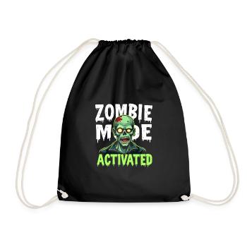 Zombie Apocalypse Humor Lustige Untote Zitate - Turnbeutel - Schwarz - Vorne