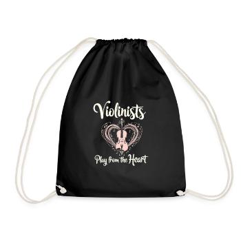 Violinists, String Instrument Musicians, Classical Music - Drawstring Bag - black - Front