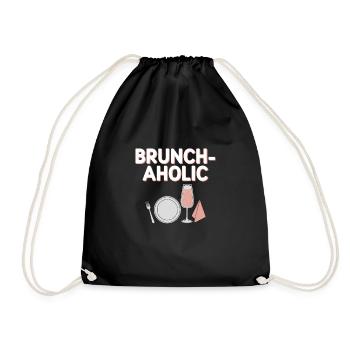 Brunch Culture Bottomless Mimosa Lovers - Drawstring Bag - black - Front