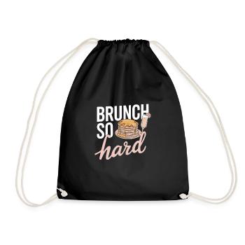 Brunch Culture Bottomless Mimosa Lovers - Drawstring Bag - black - Front