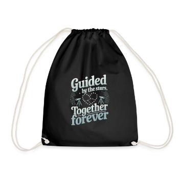 Stargazing For Couples Romantic Nights - Drawstring Bag - black - Front