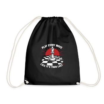 Échecs Tacticiens Stratégie Maîtres Tactique - Sac de sport léger - noir - Devant