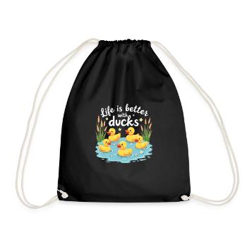 Nutztier-enten-enthusiasten Hinterhof-enten - Turnbeutel - Schwarz - Vorne