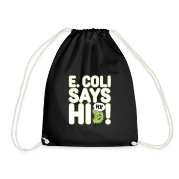Microscope Enthusiast Lab Technician Science - Drawstring Bag - black - Front