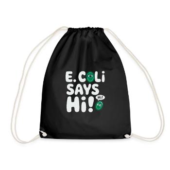 Microscope Enthusiast Lab Technician Science - Drawstring Bag - black - Front