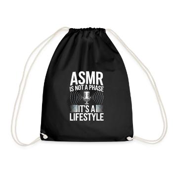 Asmr Creator Sensorische Entspannung Beruhigender - Turnbeutel - Schwarz - Vorne