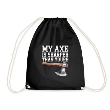Lancer de hache Cible Pratique Bûcheron Sport - Sac de sport léger - noir - Devant
