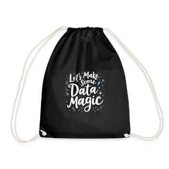 Data Analyst Big Data Specialist Business - Drawstring Bag - black - Front