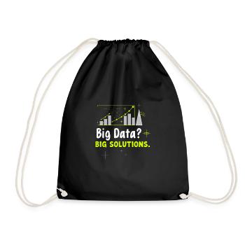 Data Analyst Big Data Specialist Business - Drawstring Bag - black - Front
