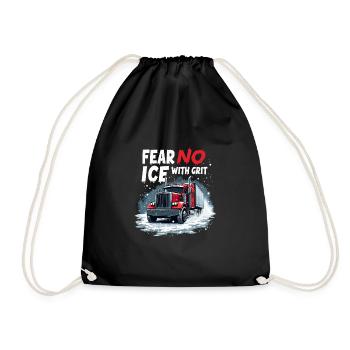 e Road Trucker Extreme Winter Driving - Drawstring Bag - black - Front