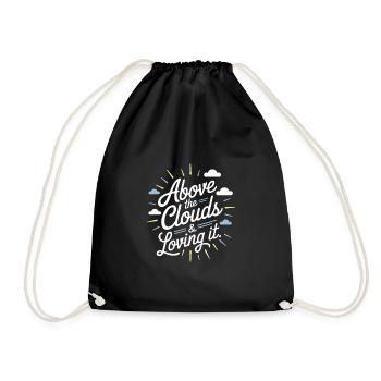 Hôtesse de l’air du personnel de cabine professionnel de l’aviation - Sac de sport léger - noir - Devant