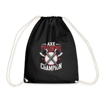 Lancer de hache Cible Pratique Bûcheron Sport - Sac de sport léger - noir - Devant