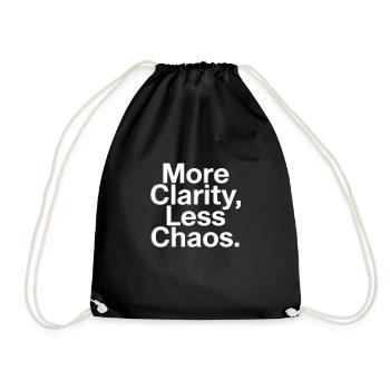 Sober Living Recovery Lifestyle Alcohol-free - Drawstring Bag - black - Front