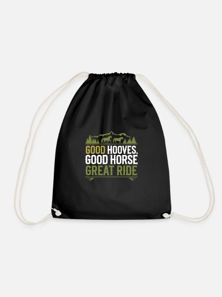 Farrier Horse Huf Care Specialist Horseshoe - Turnbeutel - Schwarz