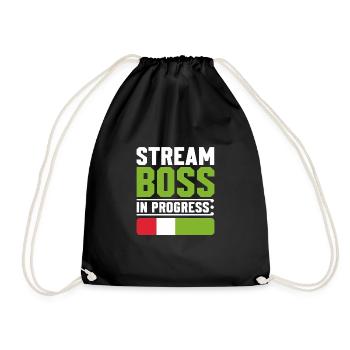 Gaming Streamer Streaming en direct Gamer Content - Sac de sport léger - noir - Devant