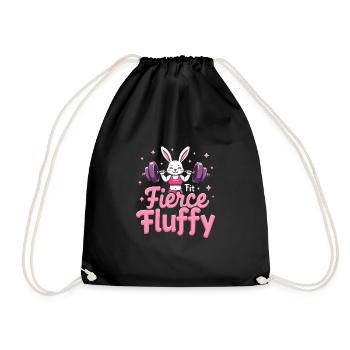 Fitness Bunny Fitness -entraînement Lapin Musculation - Sac de sport léger - noir - Devant