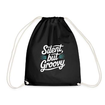 Bass, Guitarist, Musician, Gear, Funk, Rock, Jazz - Drawstring Bag - black - Front