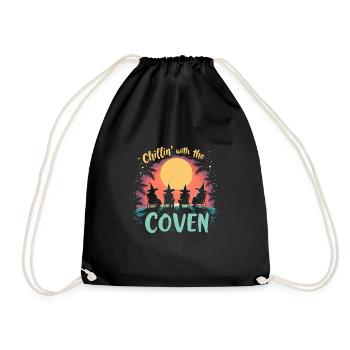 Summer Witches Beach Witch Aesthetic Sun Magic - Drawstring Bag - black - Front