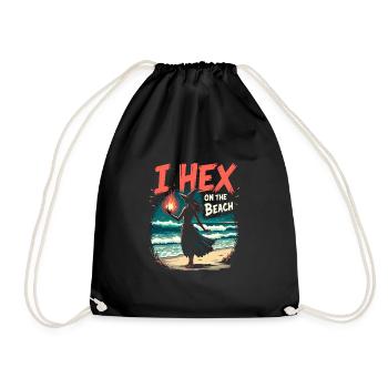 Summer Witches Beach Witch Aesthetic Sun Magic - Drawstring Bag - black - Front