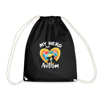 Frères et sœurs autistes - Sac de sport léger - noir - Devant