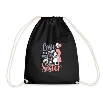 Frères et sœurs autistes - Sac de sport léger - noir - Devant