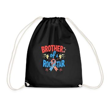 Frères et sœurs autistes - Sac de sport léger - noir - Devant