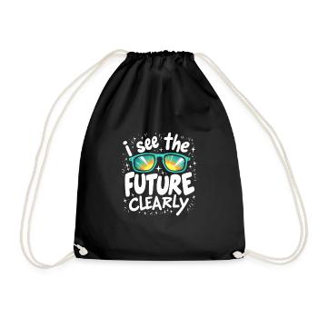 Stylish Specifications Children's Glasses Pride - Drawstring Bag - black - Front