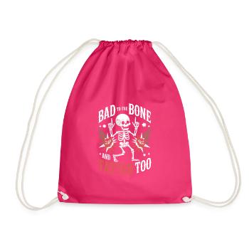 Des personnes âgées tatouées vieillissant fièrement, - Sac de sport léger - fuchsia - Devant