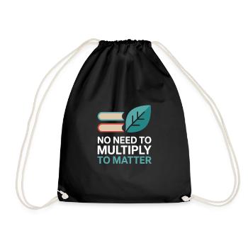 childfree by choice proudly childless - Drawstring Bag - black - Front