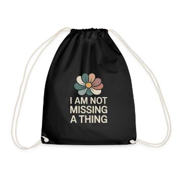 childfree by choice proudly childless - Drawstring Bag - black - Front