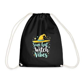 Summer Witches Beach Witch Aesthetic Sun Magic - Drawstring Bag - black - Front