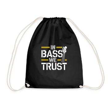 Bass Gitarrist Musiker Gear Funk Rock Jazz - Turnbeutel - Schwarz - Vorne