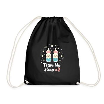 Jumelle Maman Vie Double Trouble Parents Pouvoir - Sac de sport léger - noir - Devant