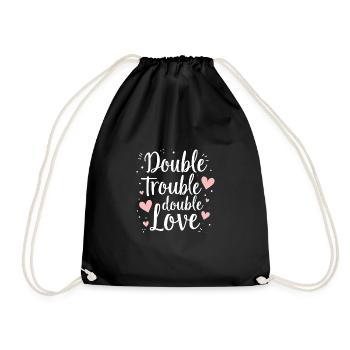 Jumelle Maman Vie Double Trouble Parents Pouvoir - Sac de sport léger - noir - Devant