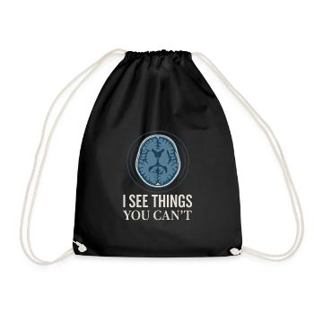 MRI Technologist Radiology Magnetic Resonance - Drawstring Bag - black - Front