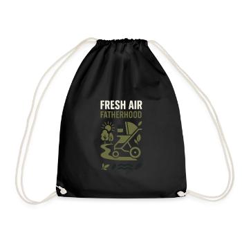 Crèche Papa Paternité Fierté - Sac de sport léger - noir - Devant