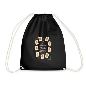 Herbal Healing Roots Natural Wisdom - Drawstring Bag - black - Front