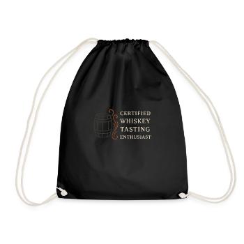 Whisky Lovers Tasting Club Bourbon Scotch - Drawstring Bag - black - Front