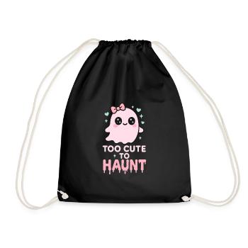 Kawaii Horror Creepy Cute Pastel Goth Sweet Spooky - Drawstring Bag - black - Front